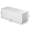 Basicwise Multi Purpose White Wooden Storage Box QI004689.WT - alternate 4